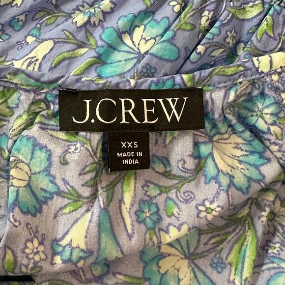 J. Crew Provence Smocked Waist Midi Dress Puff Sleeve Floral Marigold Blooms - Picture 11 of 14